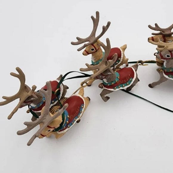 Santa and His Reindeer Collection Hallmark Ornaments - Picture 8 of 14